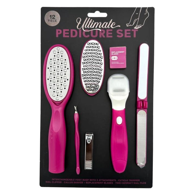 12 PC ULTIMATE PEDICURE SET